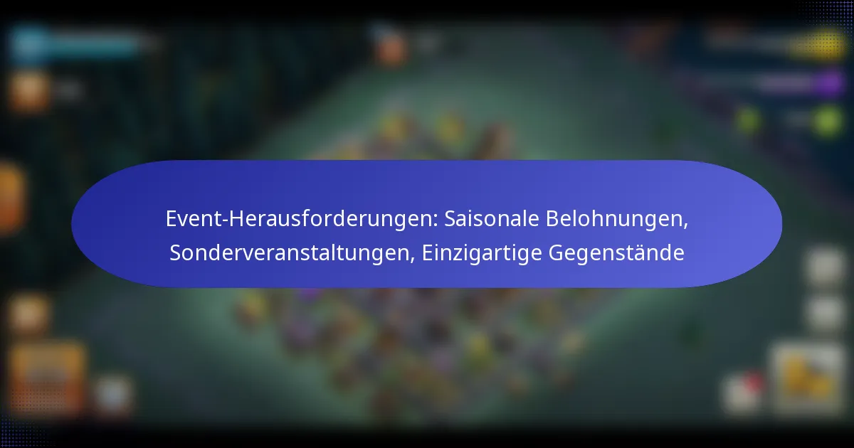 Read more about the article Event-Herausforderungen: Saisonale Belohnungen, Sonderveranstaltungen, Einzigartige Gegenstände