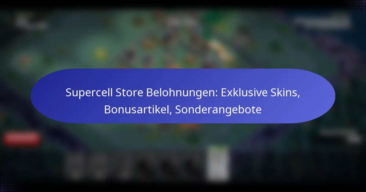 Read more about the article Supercell Store Belohnungen: Exklusive Skins, Bonusartikel, Sonderangebote
